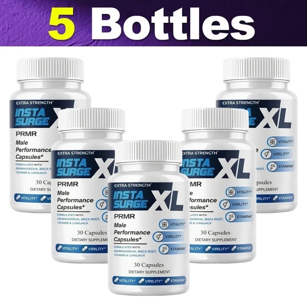 Insta Surge XL Performance, InstaSurgeXL Advanced Formula 30 Capsule X Pack of 5