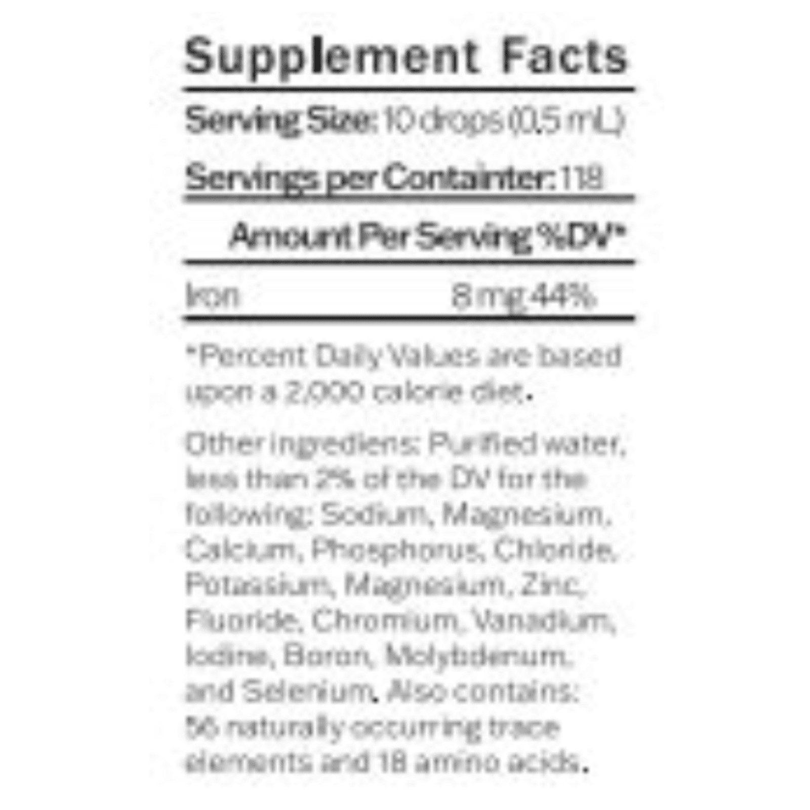MHP Trace Mineral Blend Complex Concentrate Supports Daily Balance 2 Fl OZ