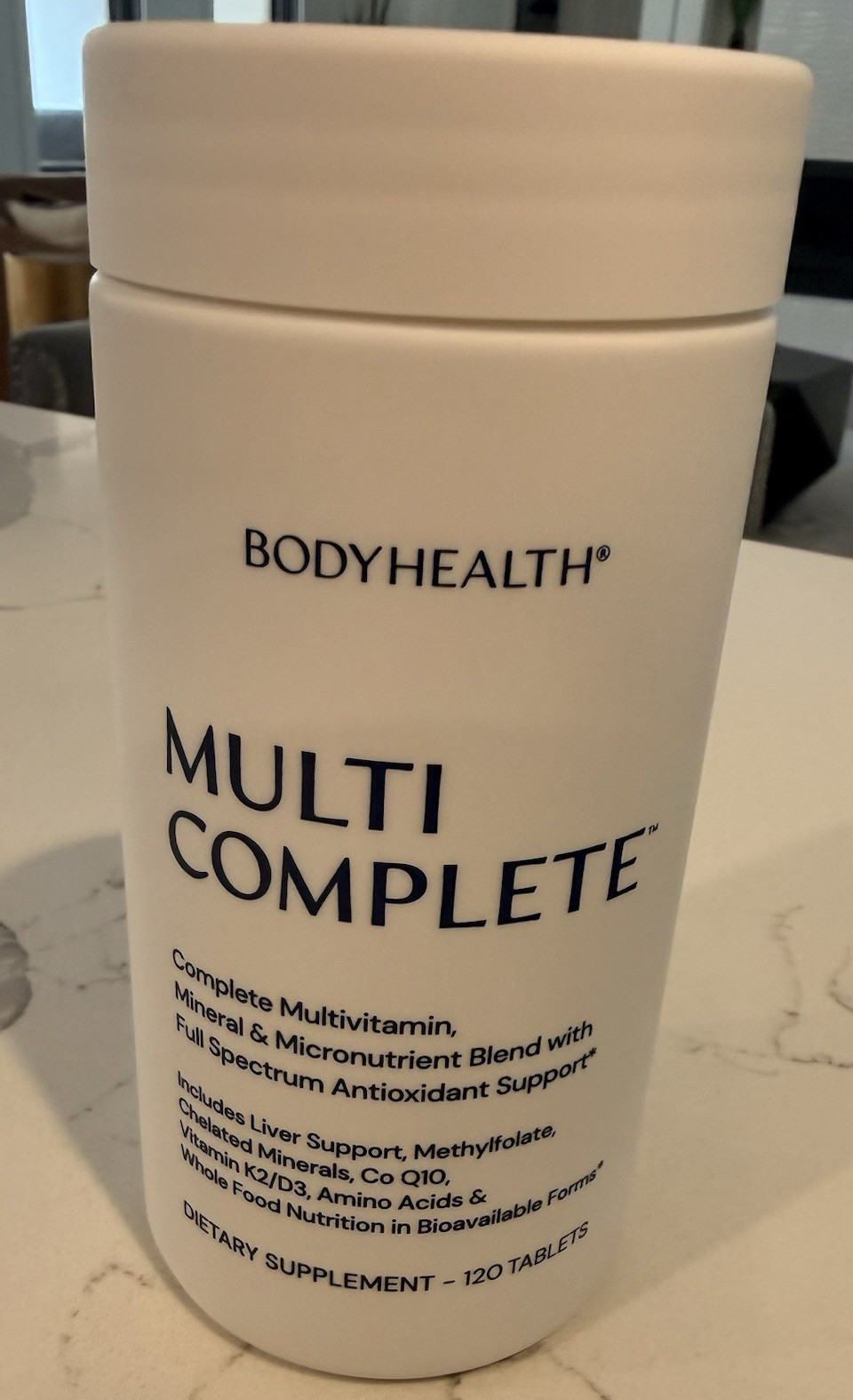 BodyHealth Multi Complete Multivitamin Tablets 120 w/ A C D3 E K2 Gluten Free