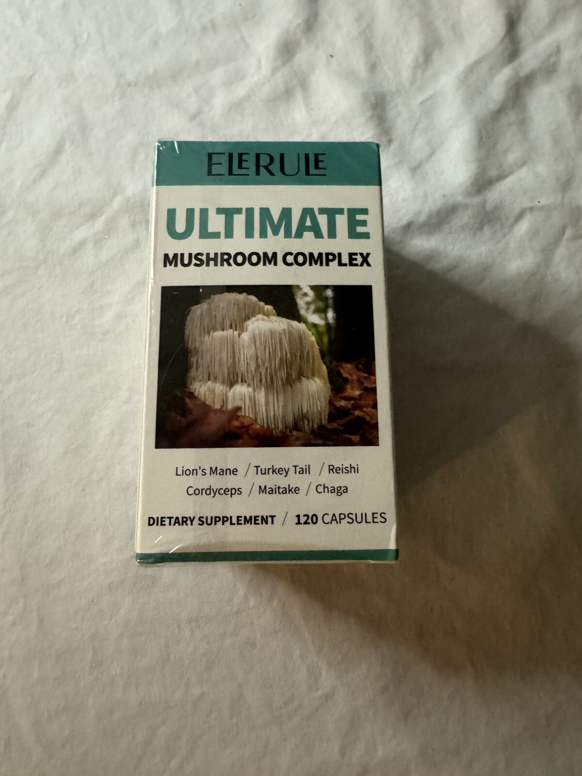 Elerule Mushroom Dietary Supplement Focus Memory 05/2026 Lions Mane Turkey Tail