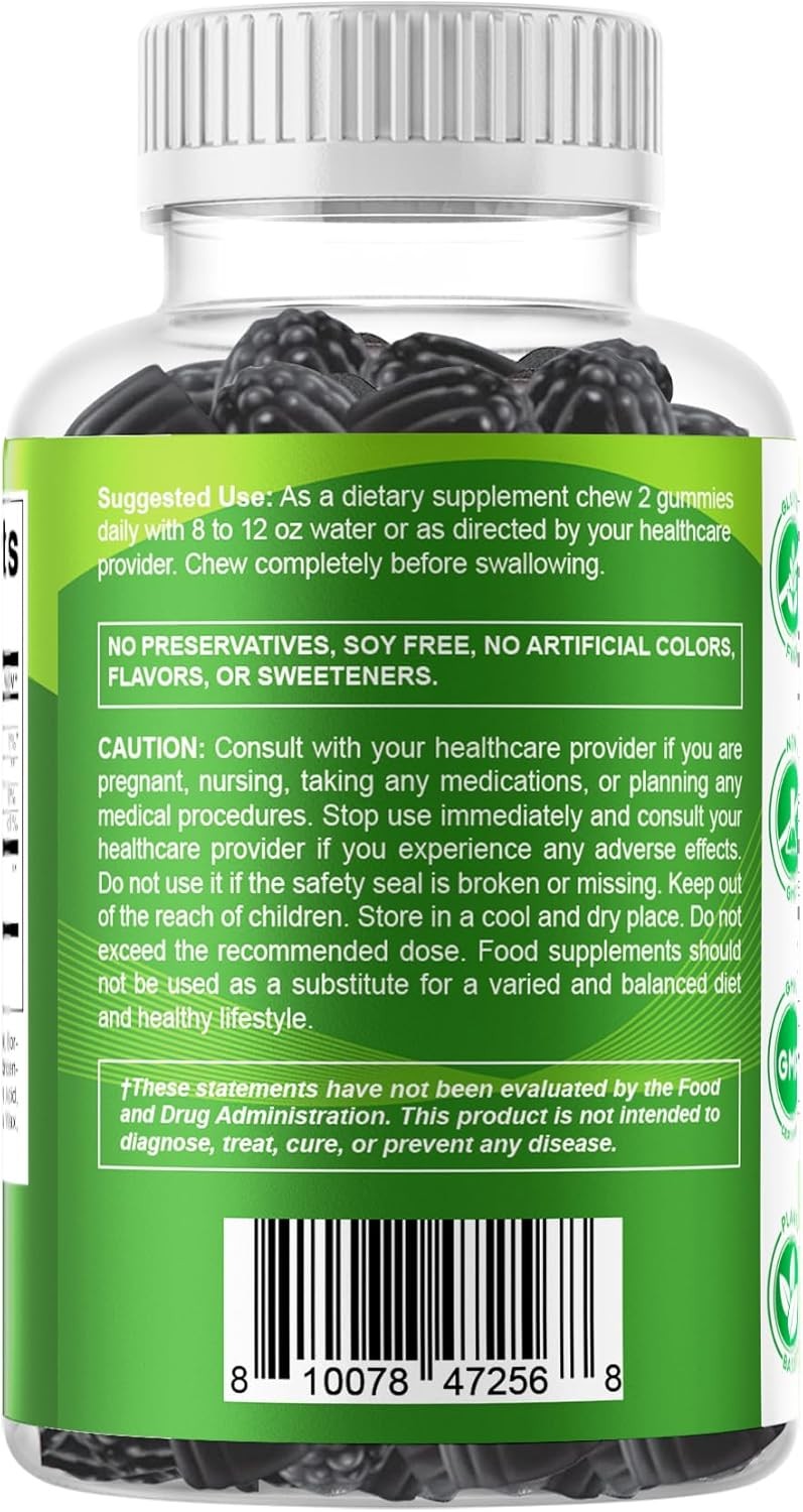 Vitamatic Moringa Gummie–Sugar-Free Botanical Extract–Green Superfood Supplement