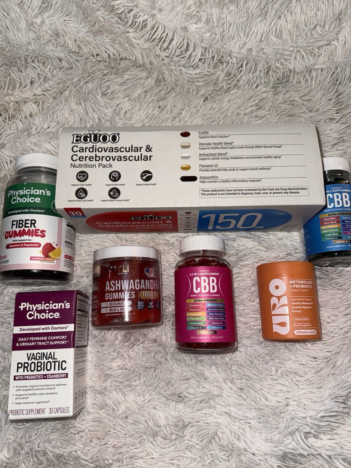 Physician’s Choice Vaginal Probiotic 30 Capsules + Fiber Gummies 60 Raspberry