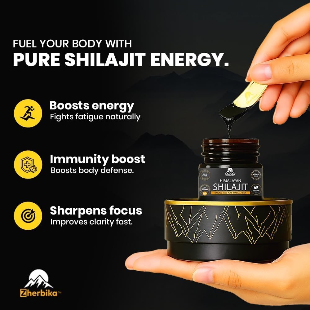 Pure Himalayan Shilajit Resin | Ultra Gold Grade 85+ Trace Minerals Fulvic Acid+