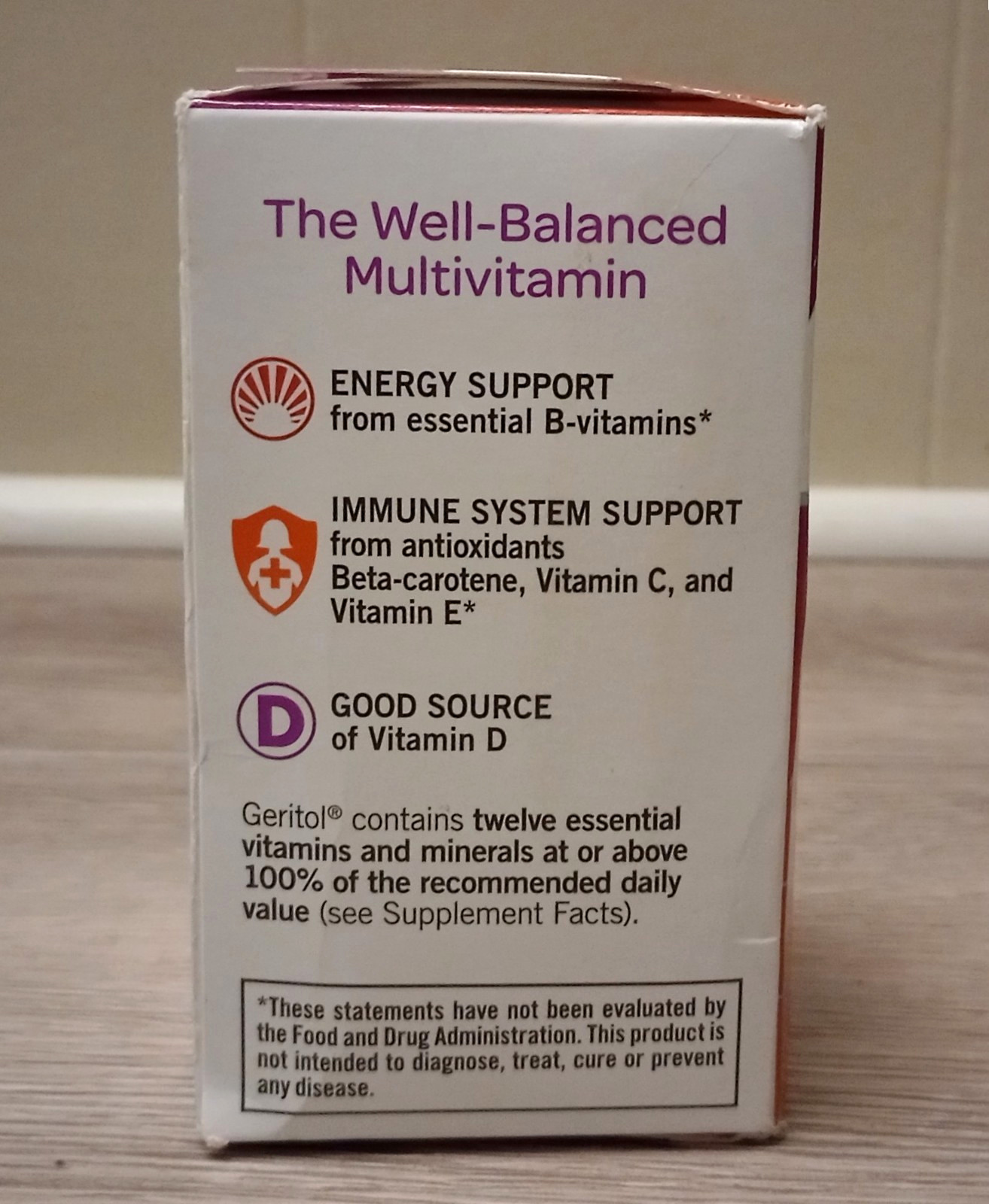 Geritol Multivitamin/Multimineral Supplement Nutrition Support 100 Tablets 02/28
