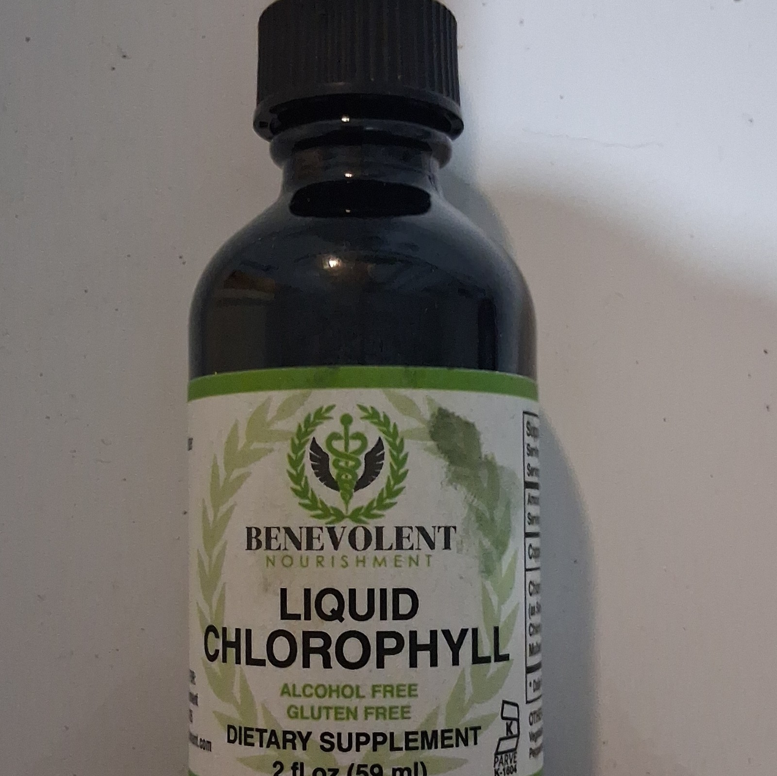 Benevolent Nourishment Liquid Chlorophyll 2 fl oz Peppermint GF AF