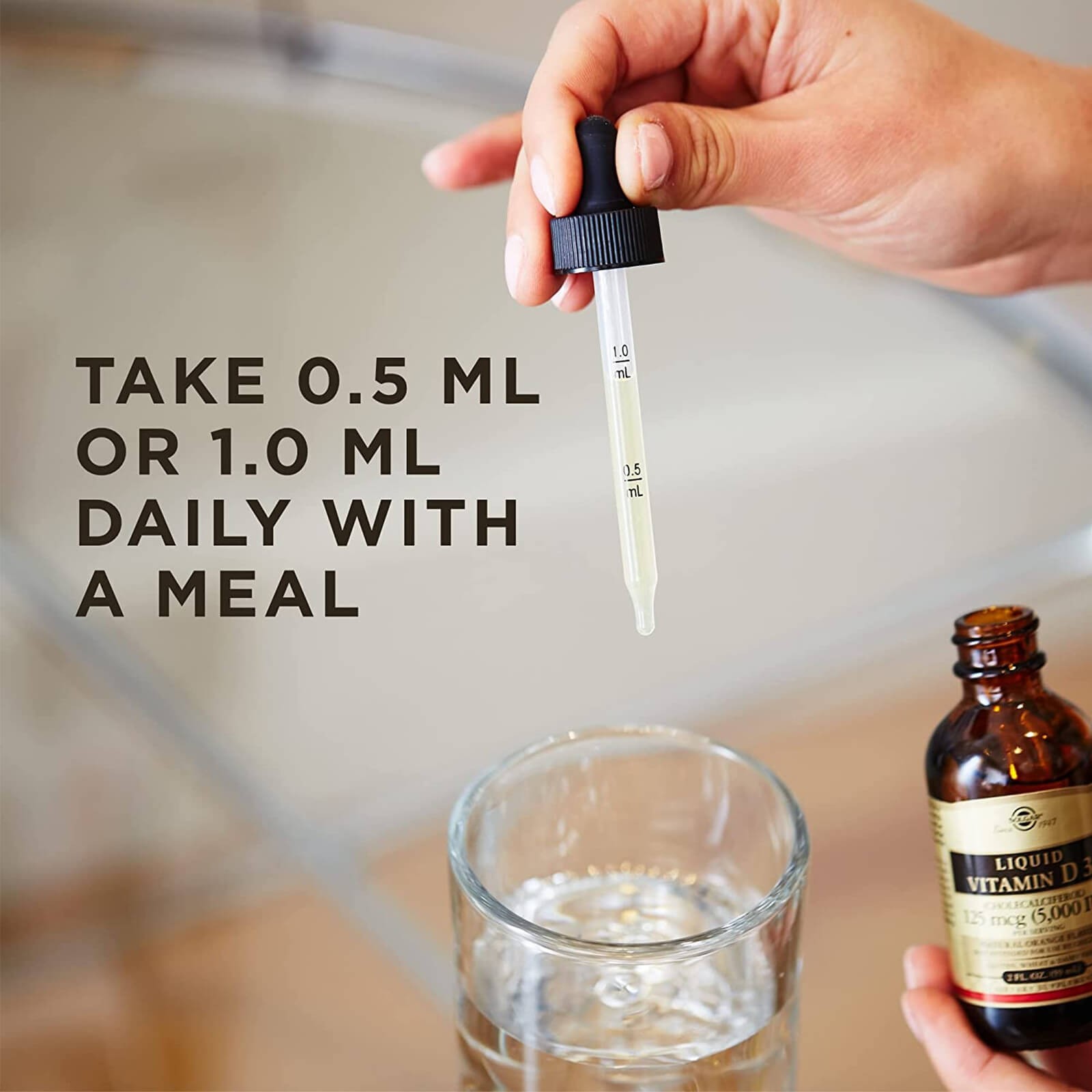 Solgar Liquid Vitamin D3 (Cholecalciferol) 125 mcg (5000 IU) , Bone and Teeth
