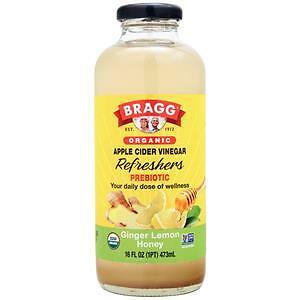 Bragg Organic Apple Cider Vinegar Refreshers Ginger Lemon Honey 16 fl.oz