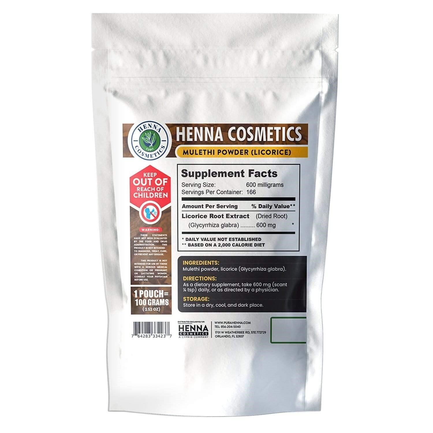 Licorice Root Powder (Mulethi), | 100 Grams| Natural, Pure Herbal Supplement.