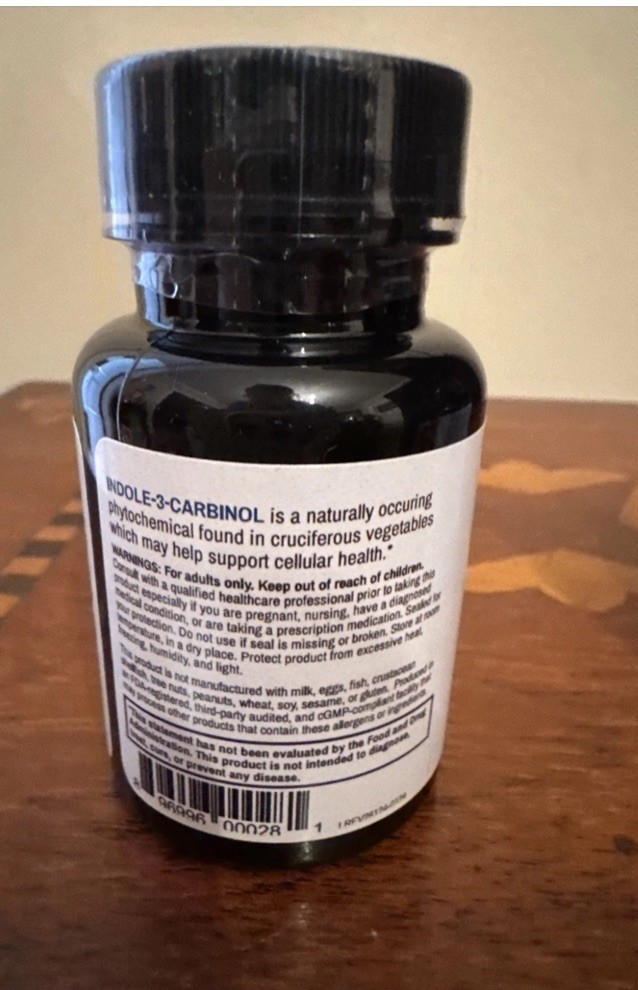 Advance Physician Formulas Indole3-Carbinol 200 mg – 60 capsules X 2 – Exp 07/26