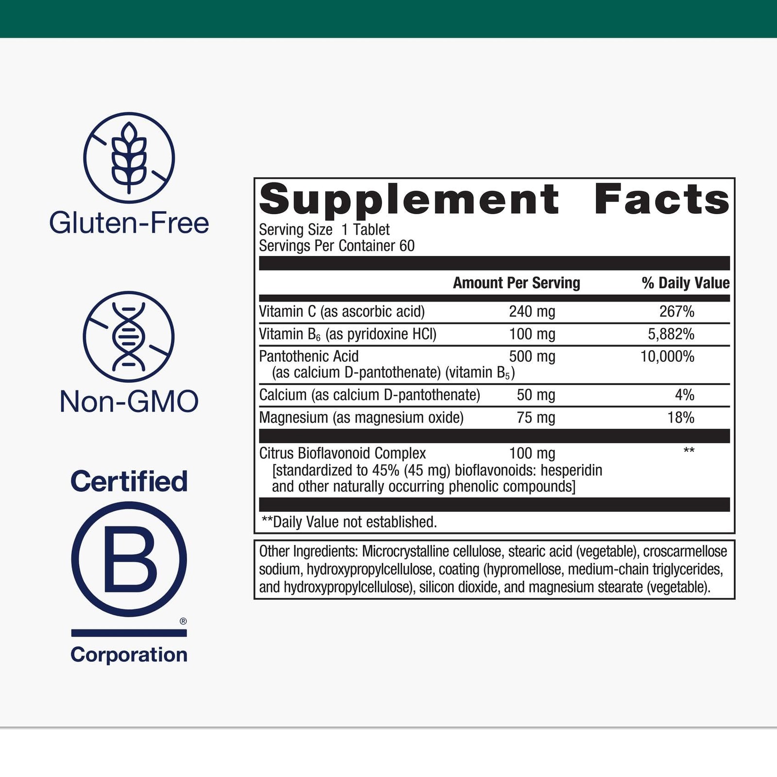 Metagenics Cortico-B5B6 – Adrenal Hormone & 60 Count (Pack of 1), Default