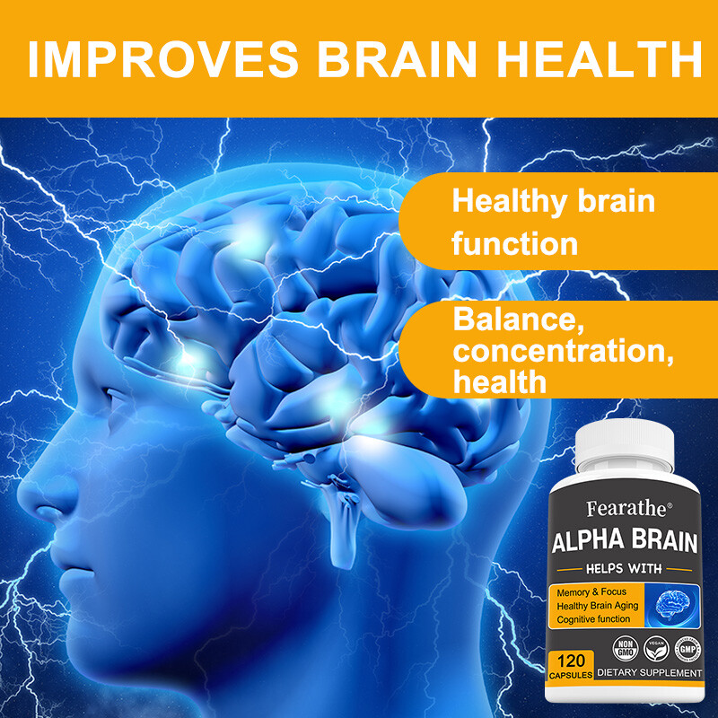 Brain Memory & Brain Support Capsules, Advanced Cognitive Formula，120Capsules
