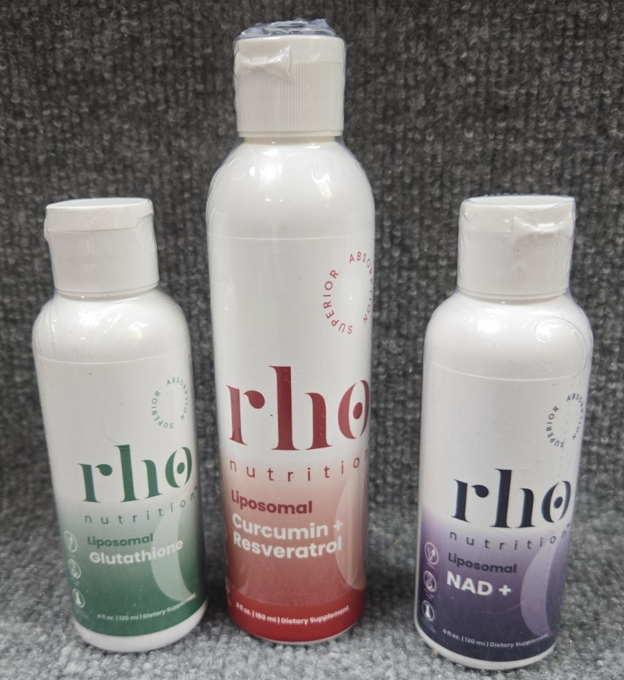 Rho Nutrition – Cellular Health Essentials Bundle – Liquid Liposomal Supplement