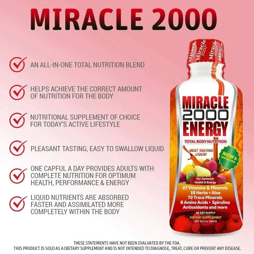 Century Systems Miracle 2000 Energy 32 fl.oz (946 mL)