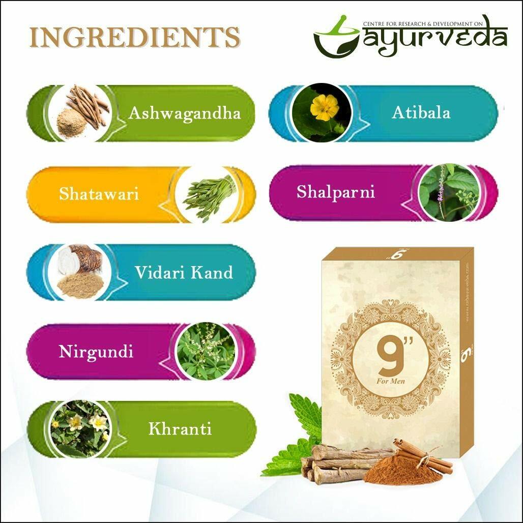 CRD Ayurveda Ayurvedic Combo Pack of 50 Capsules + 1 Oil For Men LONG EXPIRY