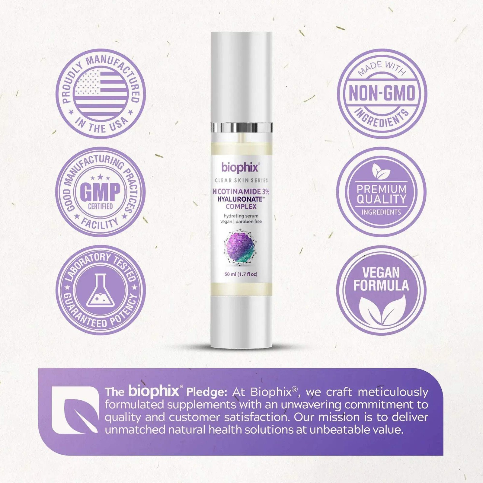 B-3 Nicotinamide Age-Defying Moisturizing Serum 1.7 oz