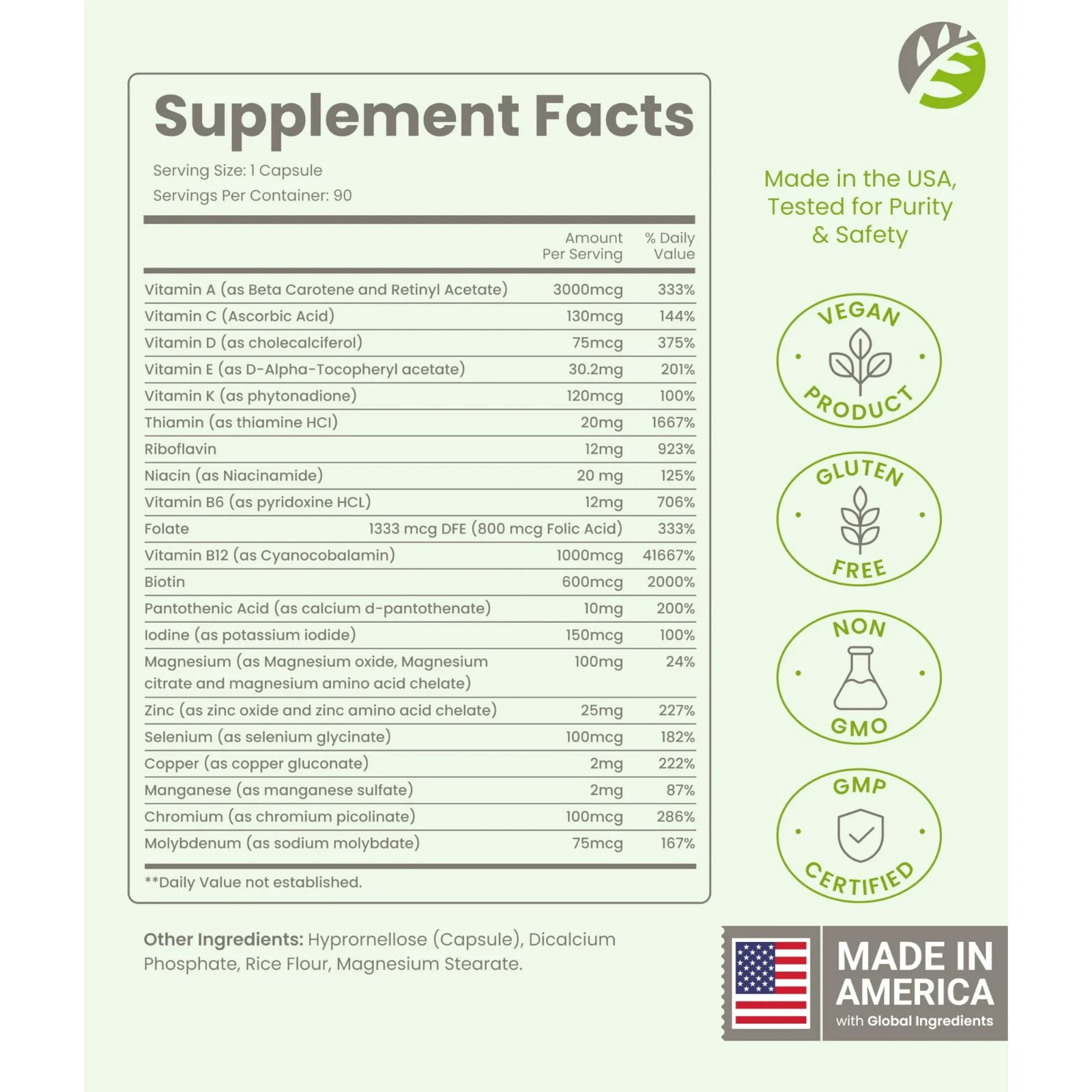 BariSlim Once Daily Multivitamin Iron Free Bariatric Dietary Supplement – 90ct