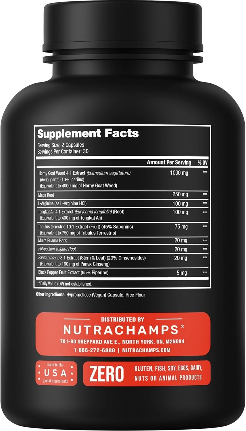 Horny Goat Weed, 1000mg Epimedium Energy Supplement, 10X Strength Icariin, Gi…
