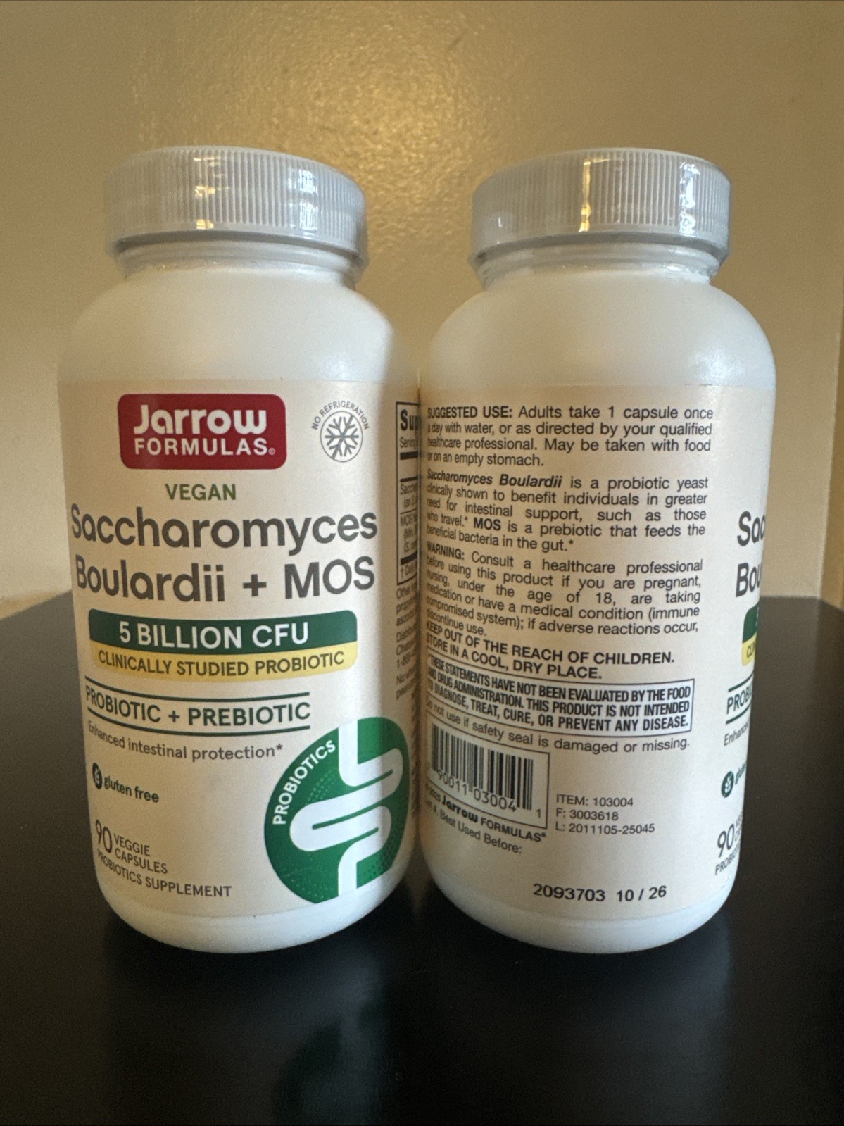 Jarrow Formulas Saccharomyces Boulardii and MOS Probiotics – 180 Capsules