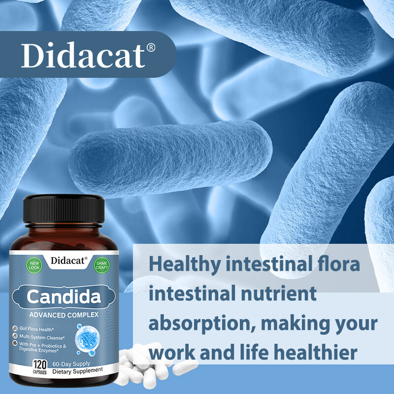 Candida Support Complex – Digestive Enzymes with Probiotics & Oregano Leaf