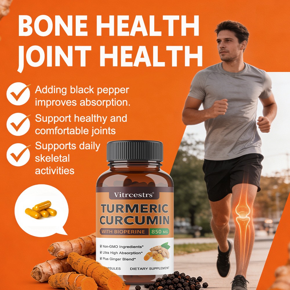 Curcuin Extract 800mg 30/60/120 Caps Support Joint Bone Health Non-GMO