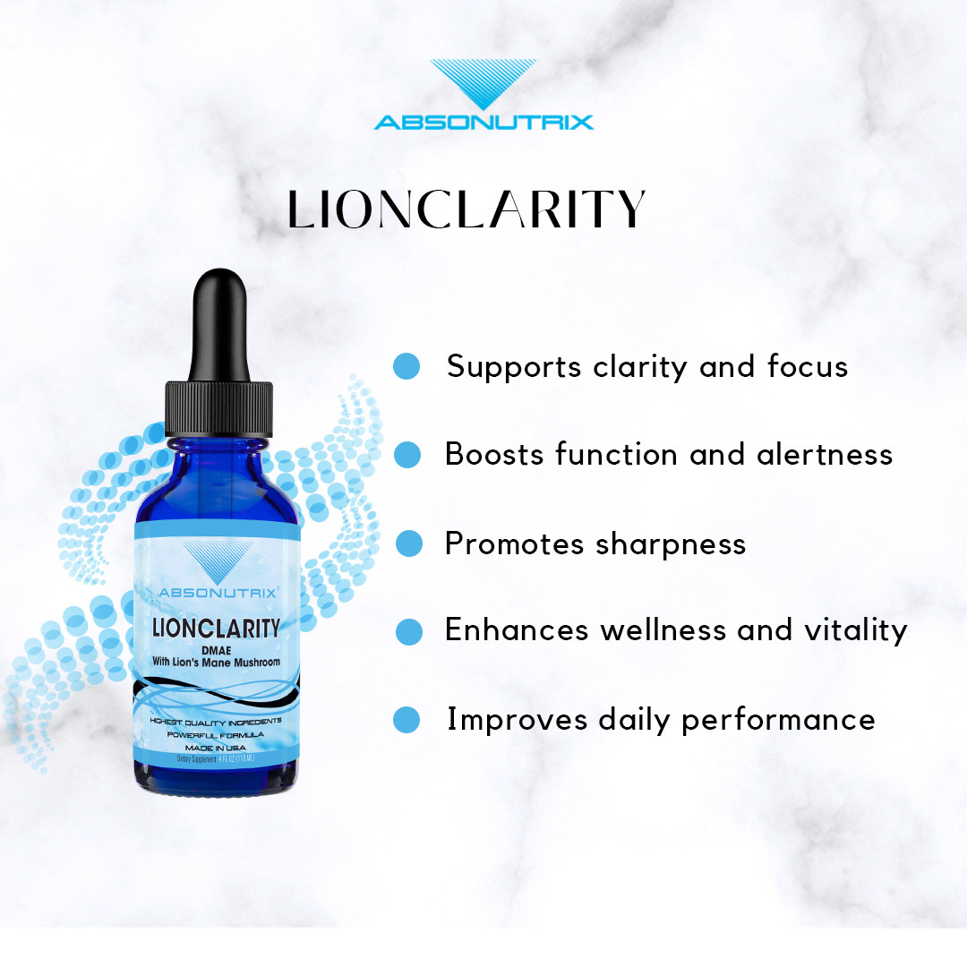 Absonutrix LionClarity, 390 mg, 4 FL Oz Liquid, 302 Servings, Made in USA