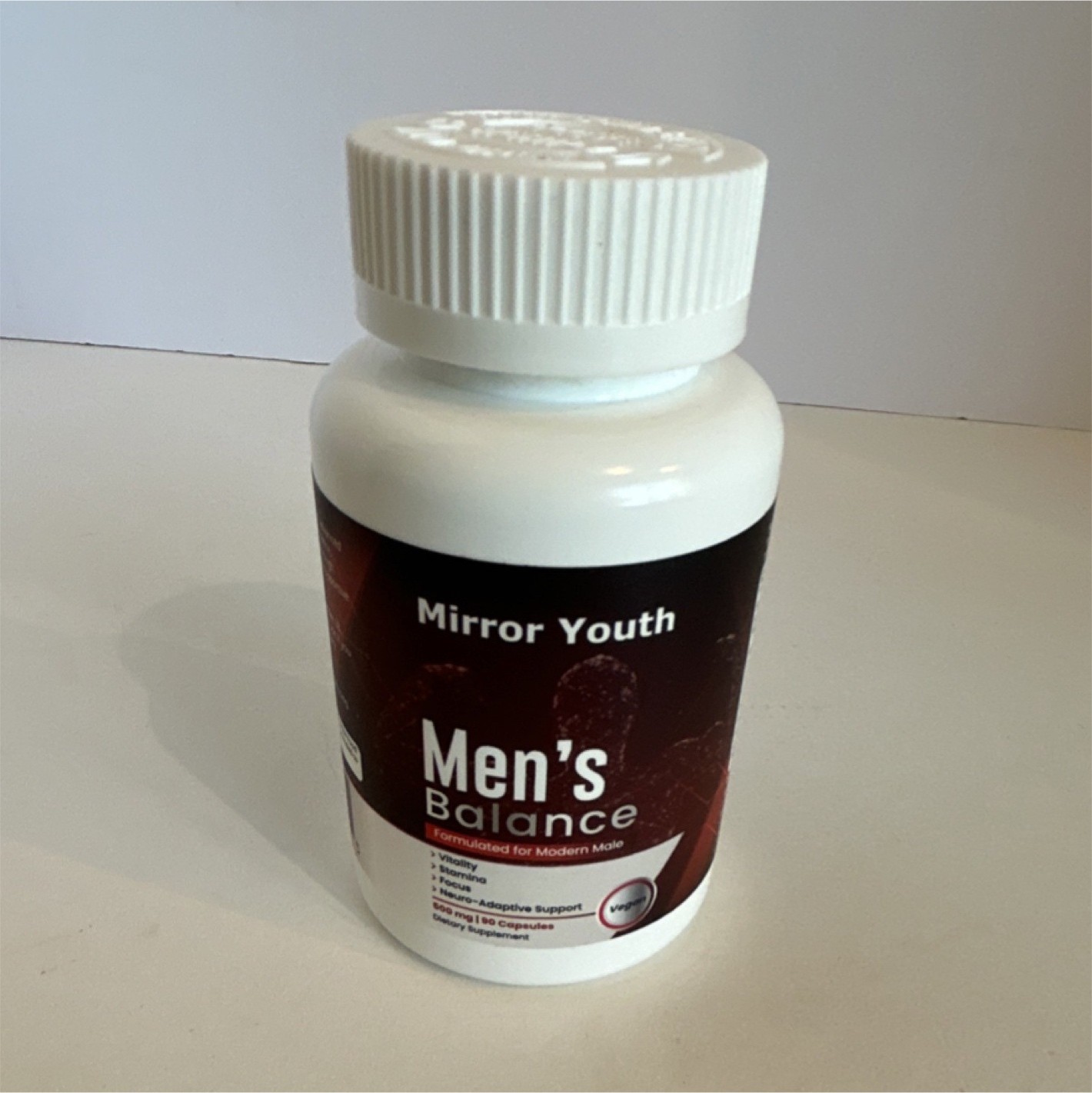 Mirror Youth Men’s Balance Capsules 90ct L-Citrulline Ashwagandha Wellness