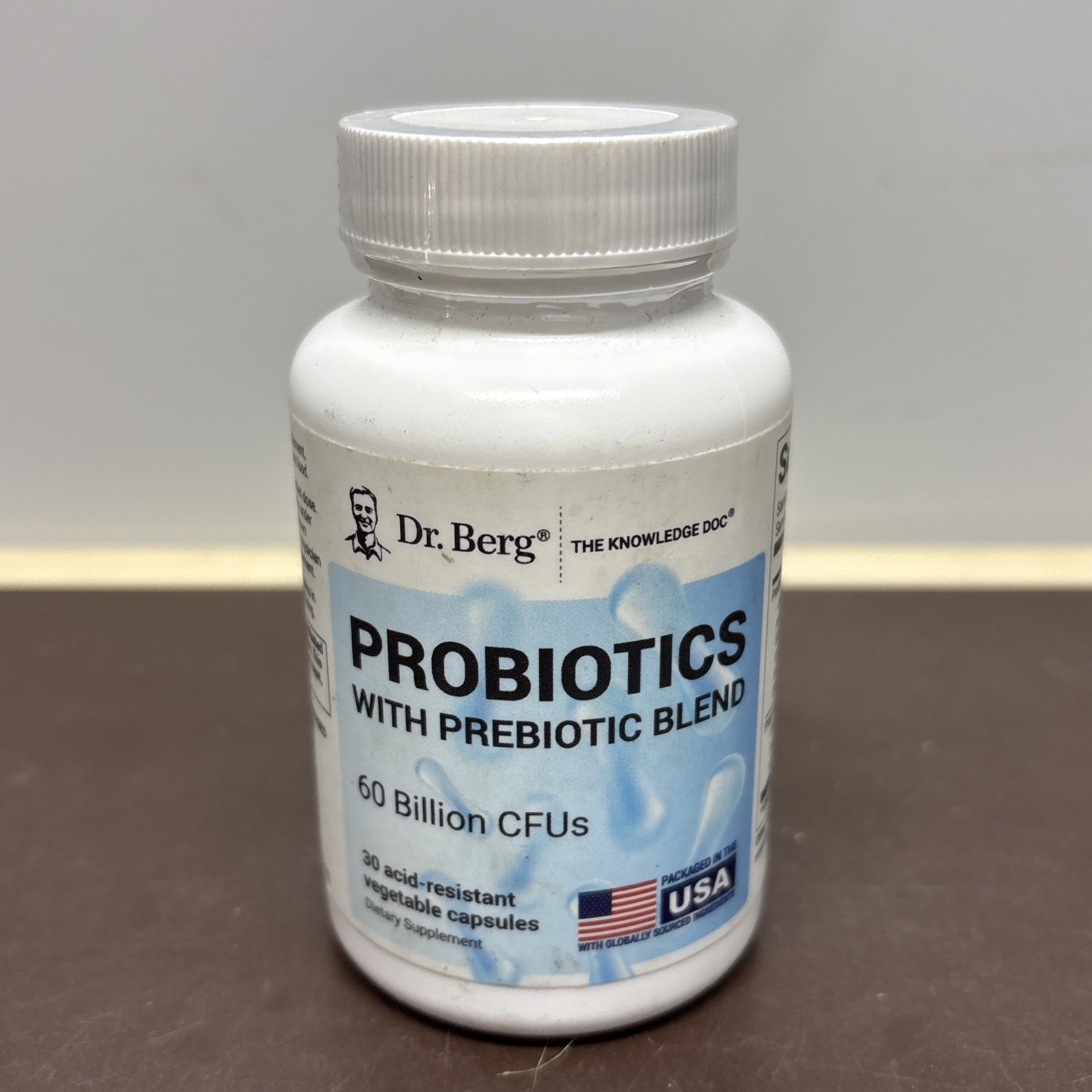 Dr. Berg Probiotic Capsules w/ Prebiotic Blend 30 Capsules Exp 01/27