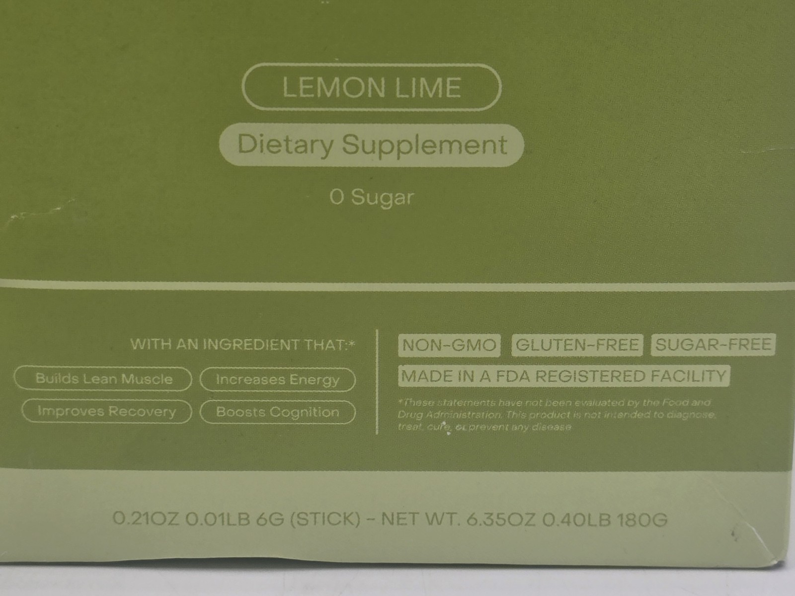 Create Creatine Monohydrate On-The-Go Stick Lemon Lime 2-Pack 30 Sticks Each