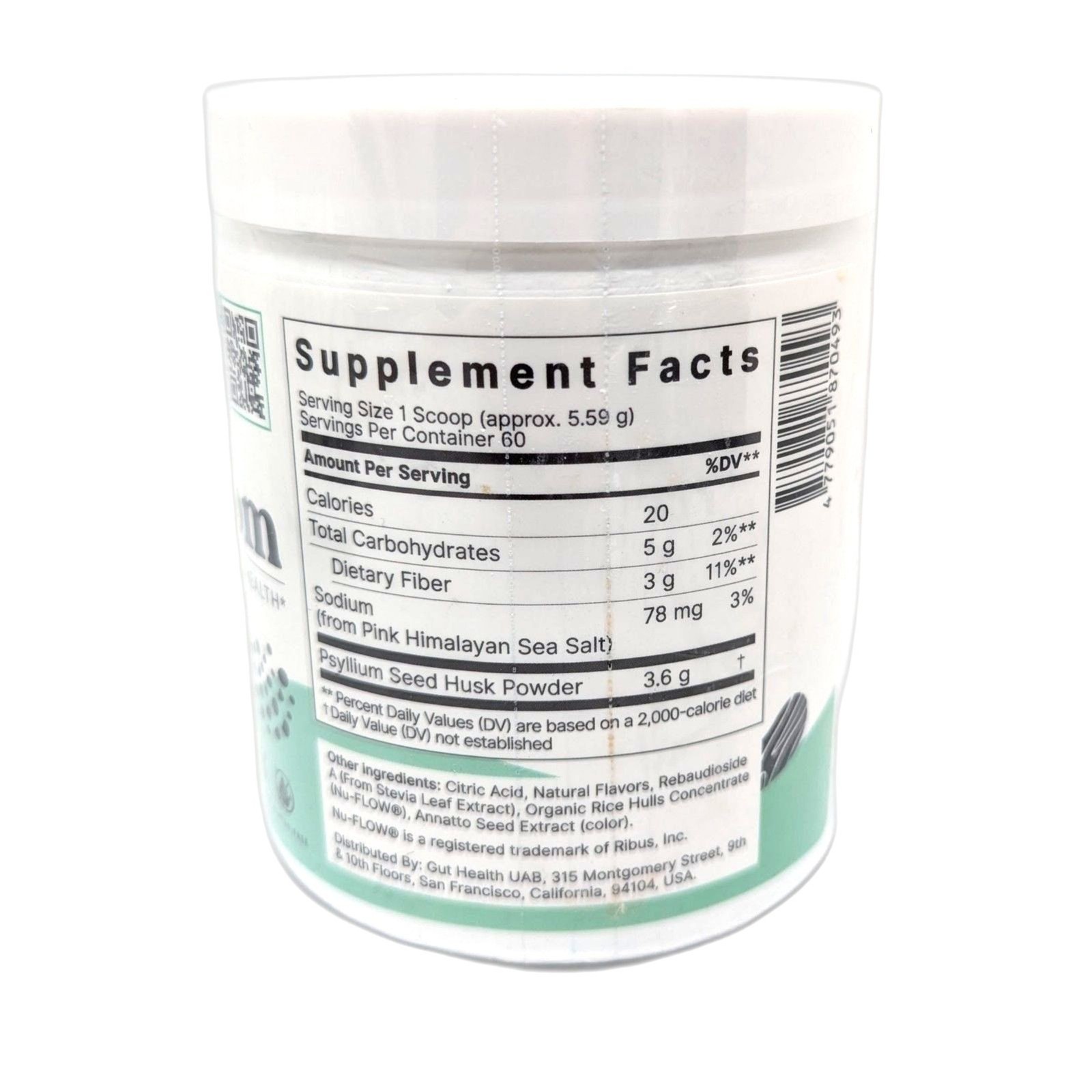 ColonBroom Fiber Supplement Passion Mango Pineapple Powder Psyllium Husk 8/2026