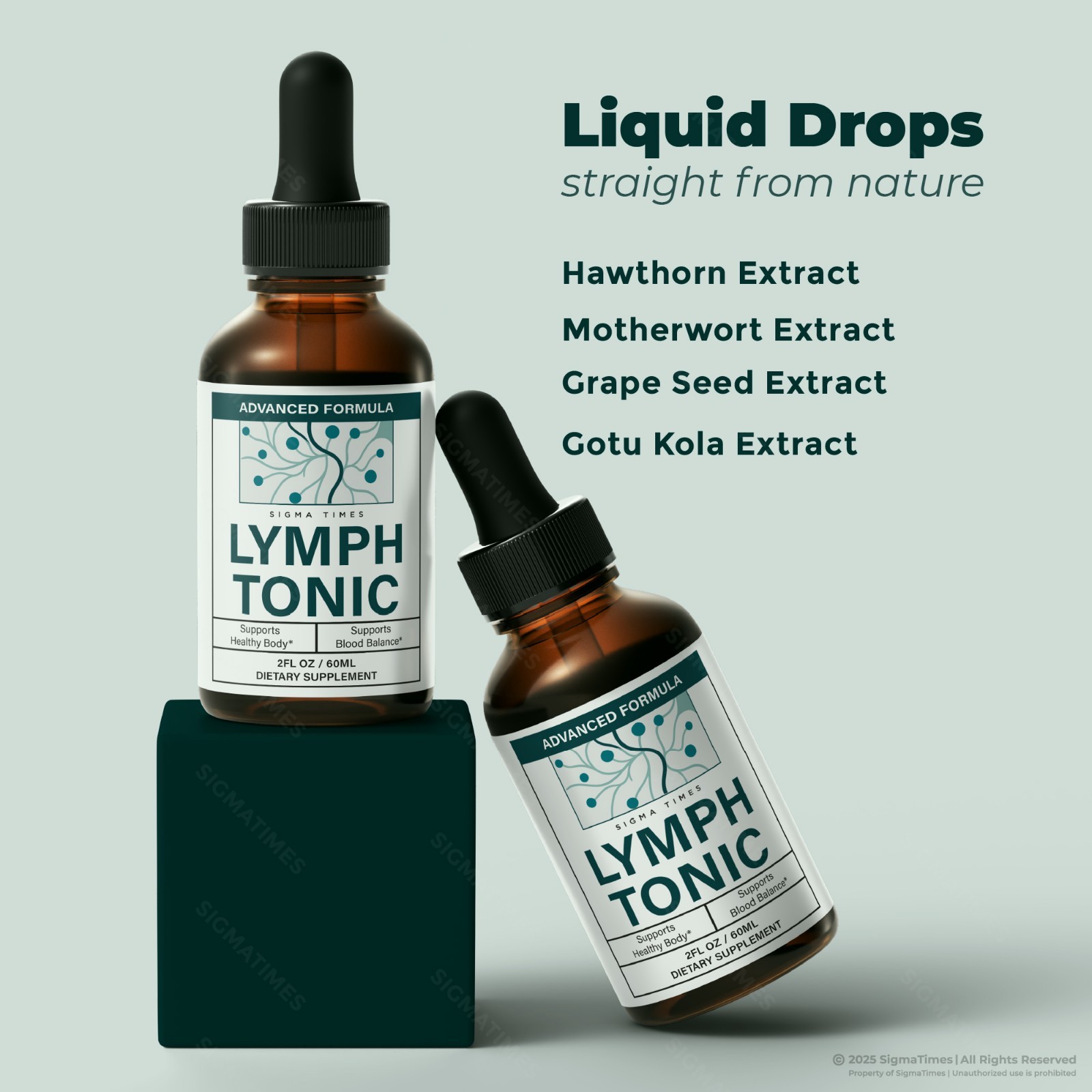 Lymph Tonic Drops – Natural Drainage Support & Blood Balance (30 servs)