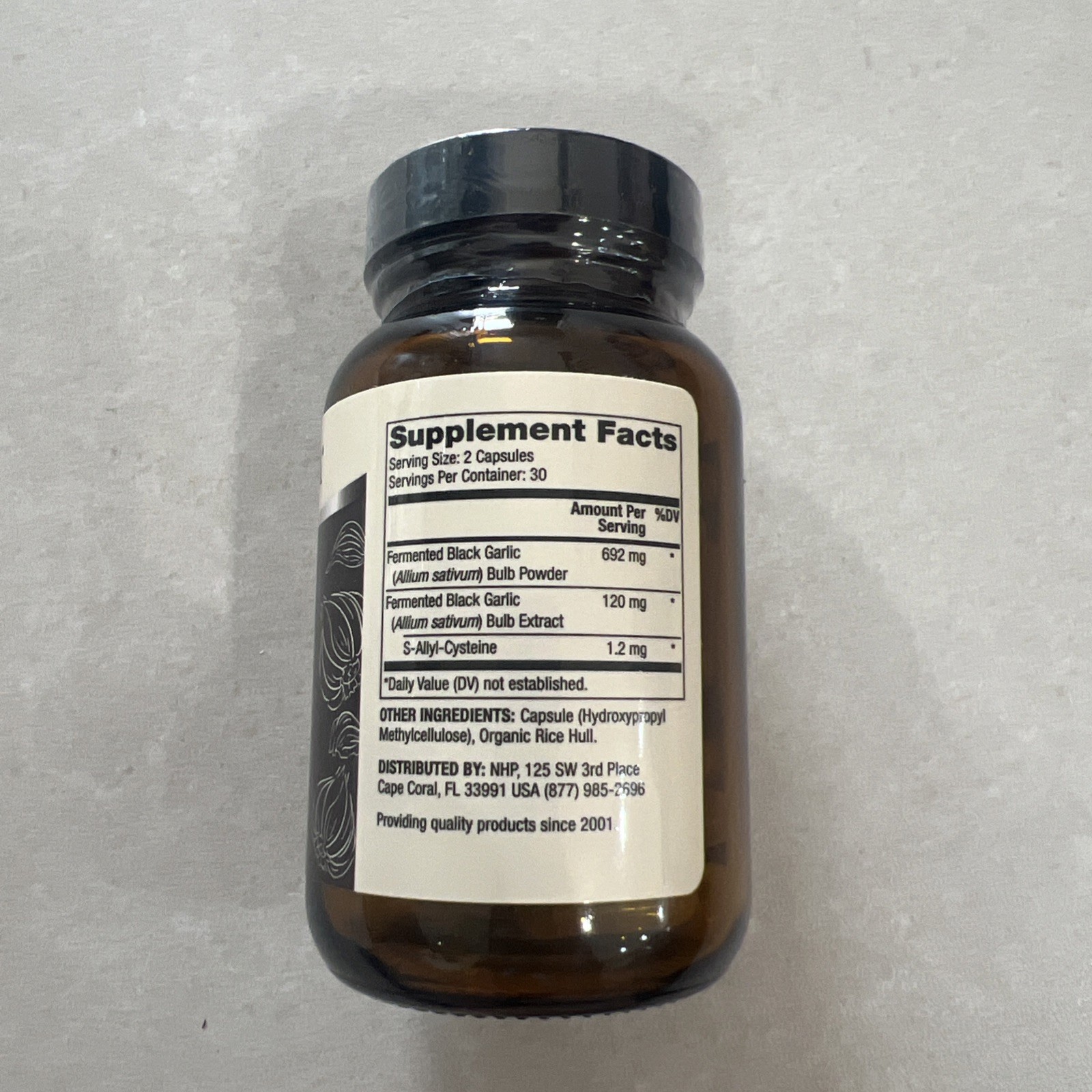 Dr. Mercola Fermented Black Garlic – Antioxidant 60 Count (Pack of 1) NEW&SEALED