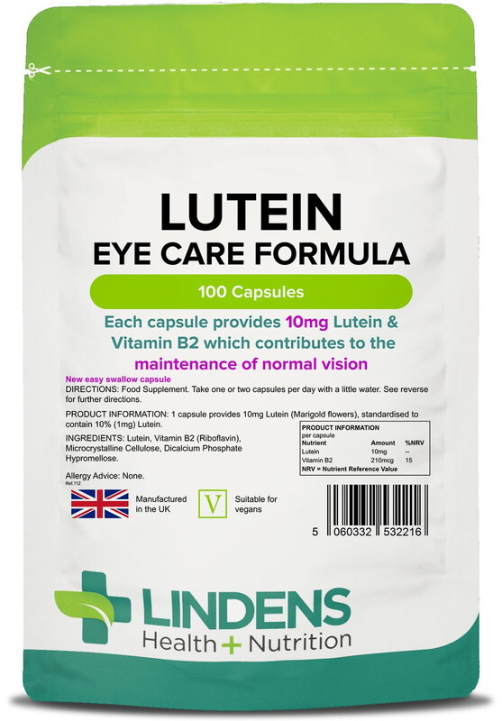 Lindens Lutein Tablets 10mg 4-PACK 400 Capsules Quality Natural Supplement