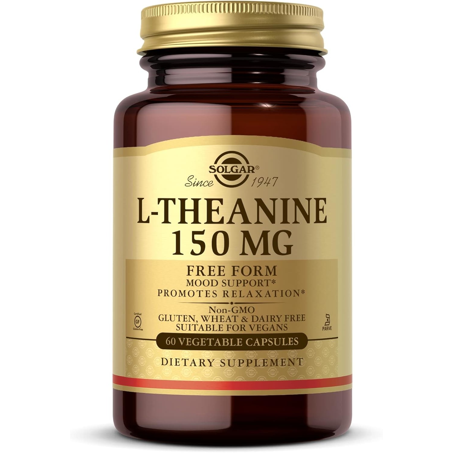 Solgar L-Theanine 150 mg, Promotes Relaxation, 60 Vegetable Capsules