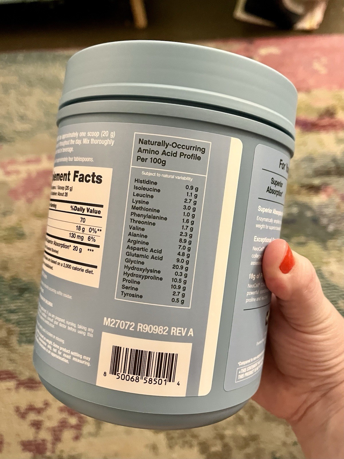 NeoCell Collagen Bio-Peptides Protein Powder Grassfed Unflavored 20 oz 20g