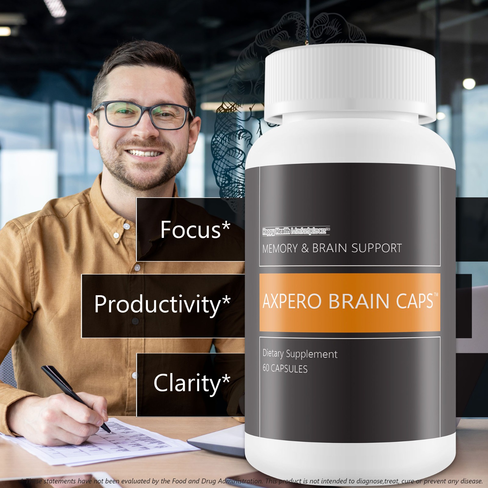 Pro Divezo Brain Booster – Brain Booster Supplement for Focus Memory Clarity