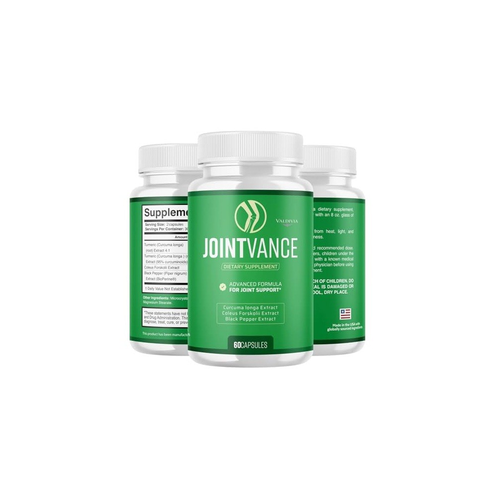Valdivia JointVance 60 Capsules Dietary Supplement Made in USA
