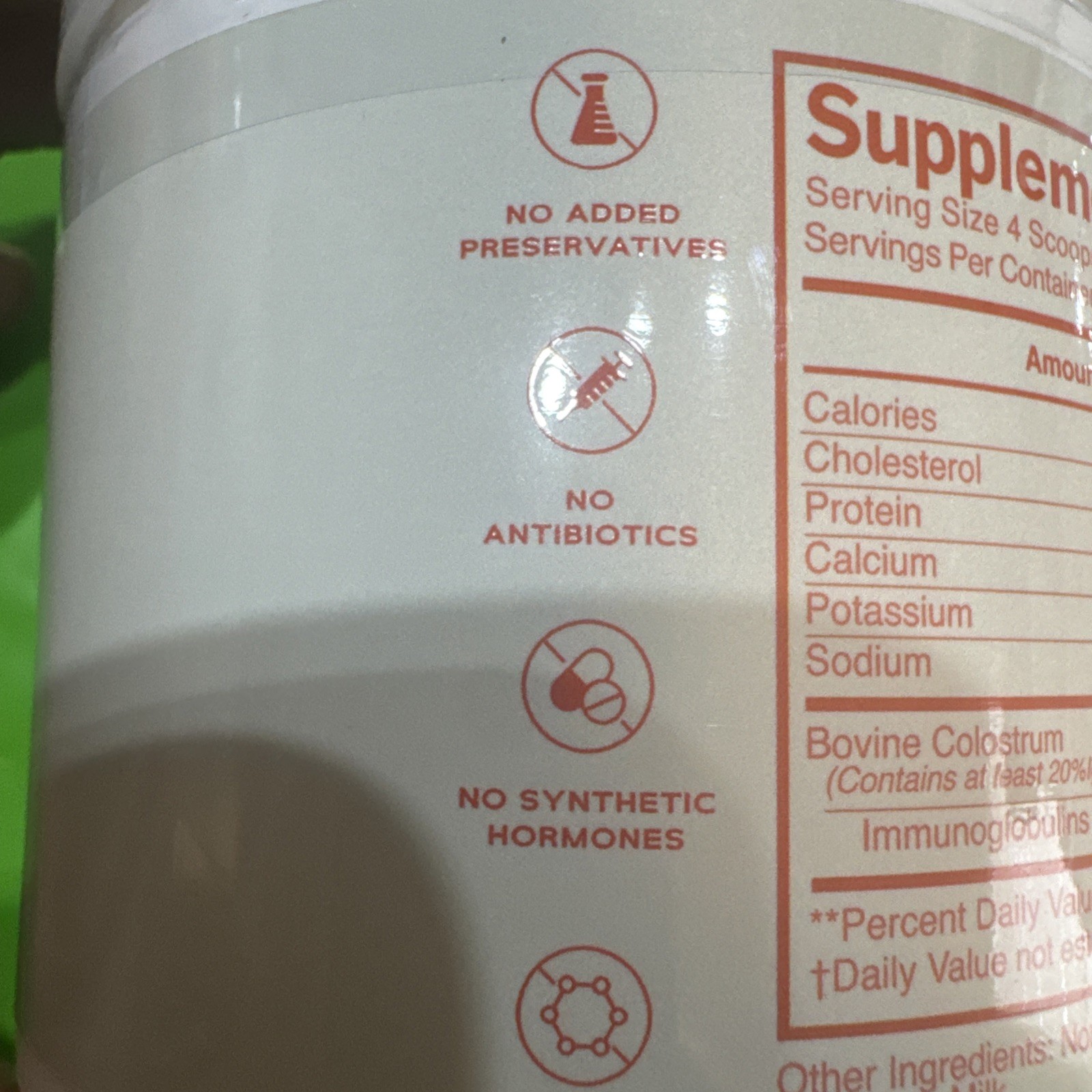 Lot Of 2 Aceso Bovine Colostrum Powder Immune Support Unflavored 120g rBST-Free