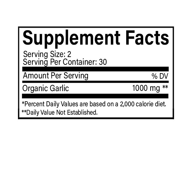 iLeafNaturals Garlic Capsules Heart & Blood Pressure Support – 1000 MG