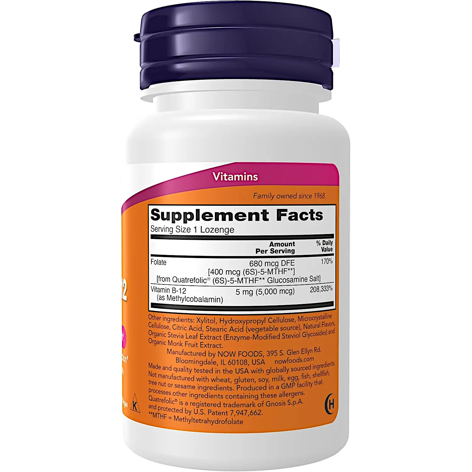NOW Foods Methyl B12 5000 mcg., 120 Lozenges