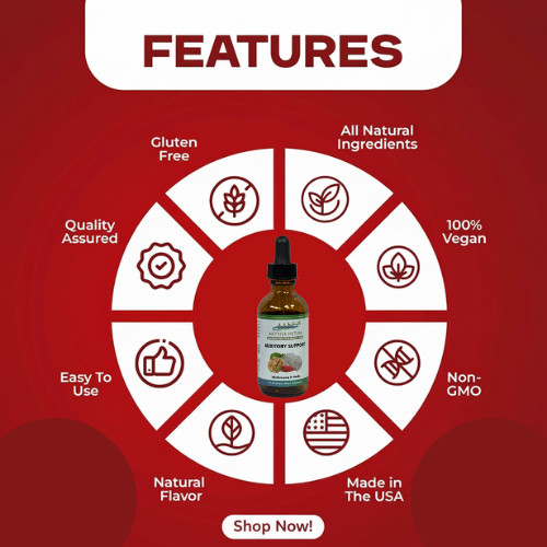 Organic Ear Health Liquid Drops Lion’s Mane Ginkgo Astragalus Hawthorn Berry