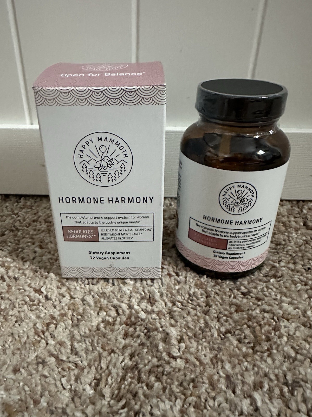 Happy Mammoth Hormone Harmony 72 Vegan Capsules Exp 09/2027 New Sealed