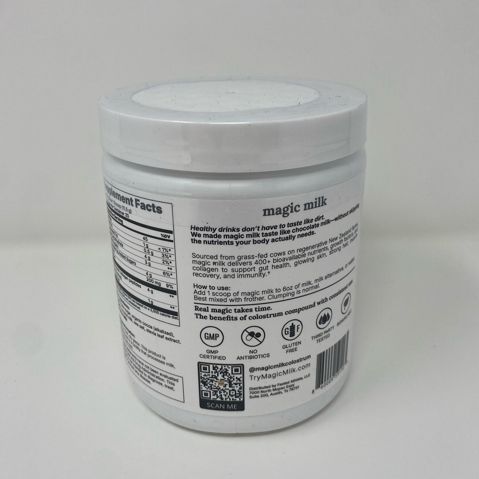 Magic Milk Colostrum + Collagen, Chocolate Milk Flavor, 20 Servings