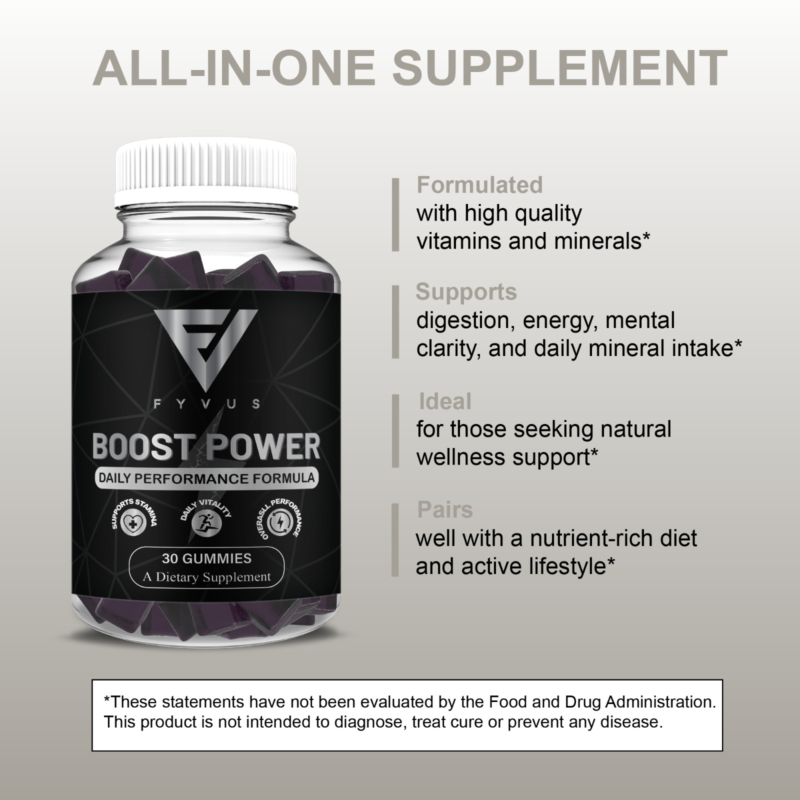 (3 Pack) Boost Power Gummies, Boost Power Male Performance Gummy (90 Gummies)