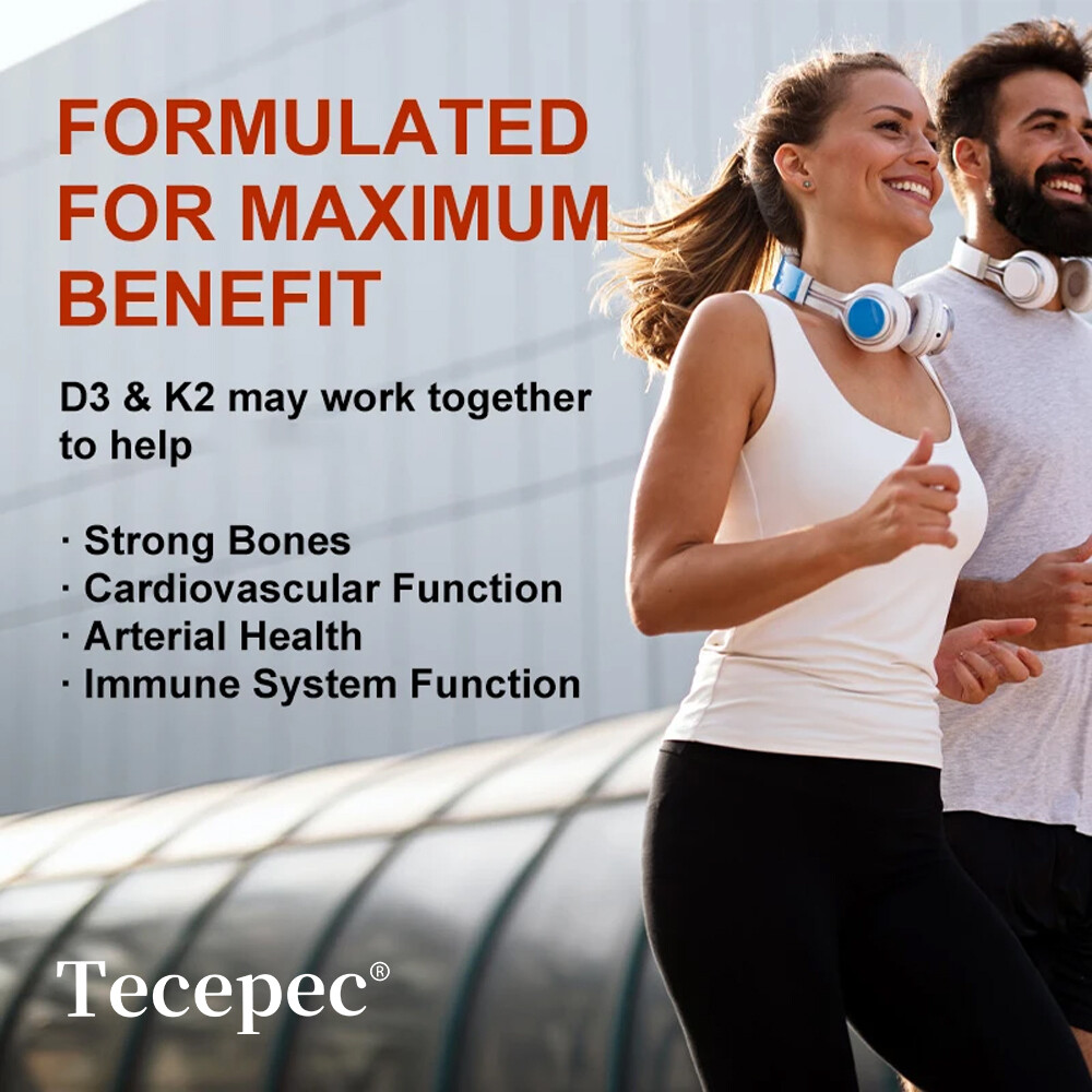 Vitamin D3+K2 Capsules,Supports Bone &Joint Health,Balance Cardiovascular Health