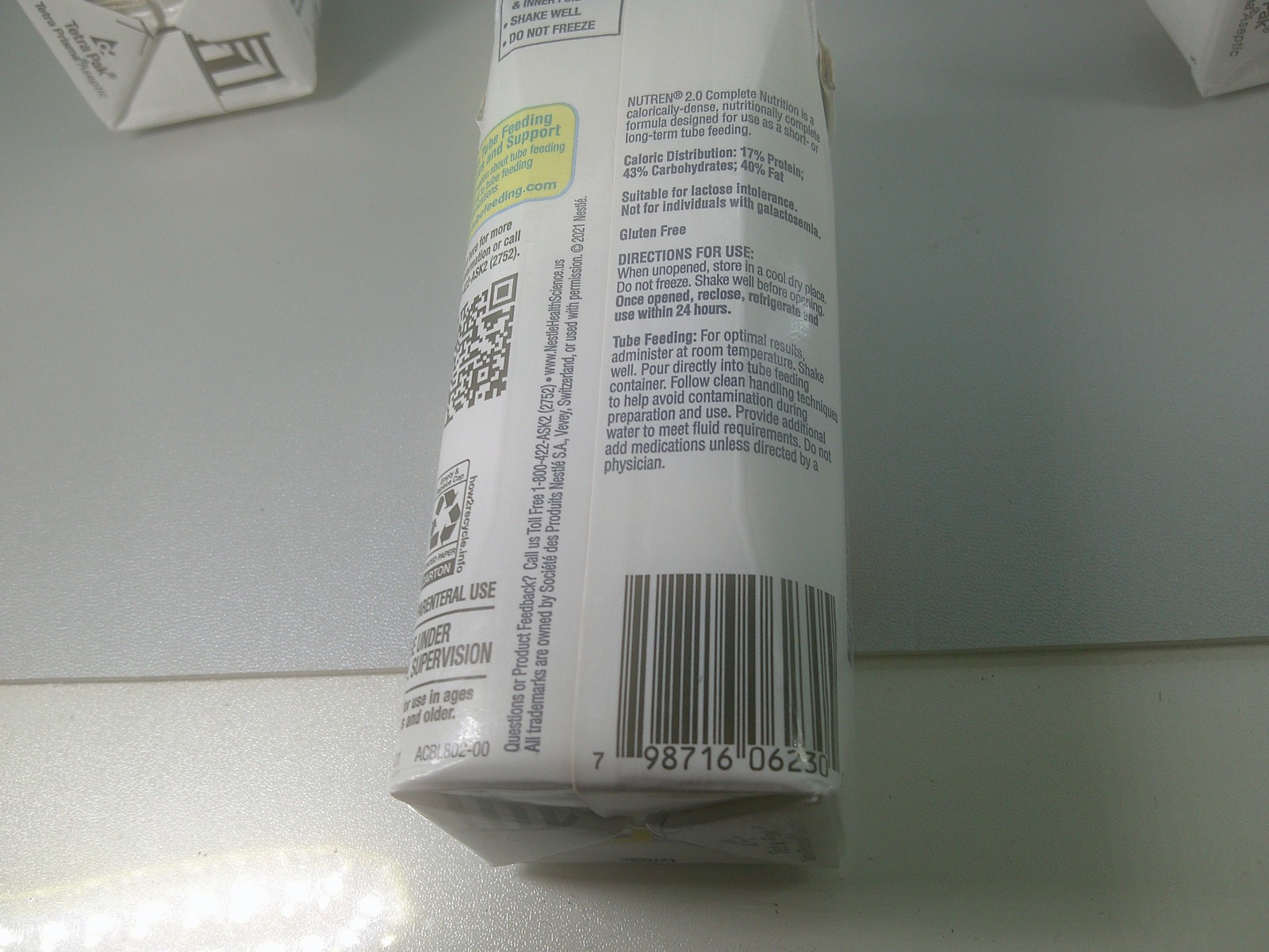 10 Factory Sealed Nestle Nutren 2.0 Unflavored Expires April 2027