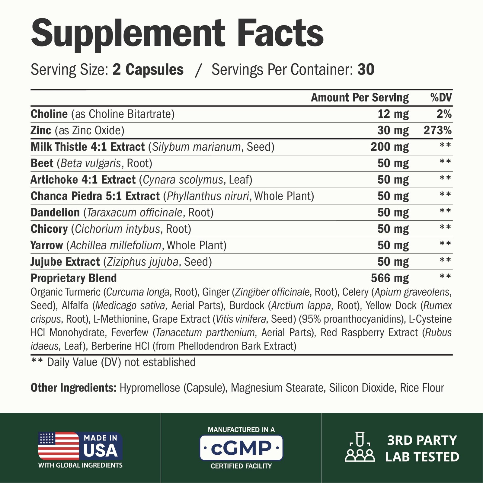 Liver Cleanse Detox & Repair – Support Supplement 60 Count (Pack of 1)