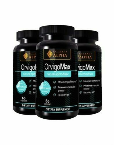Alpha OrvigoMax Male Performance Supplement Natural Aphrodisiac 60 Capsules