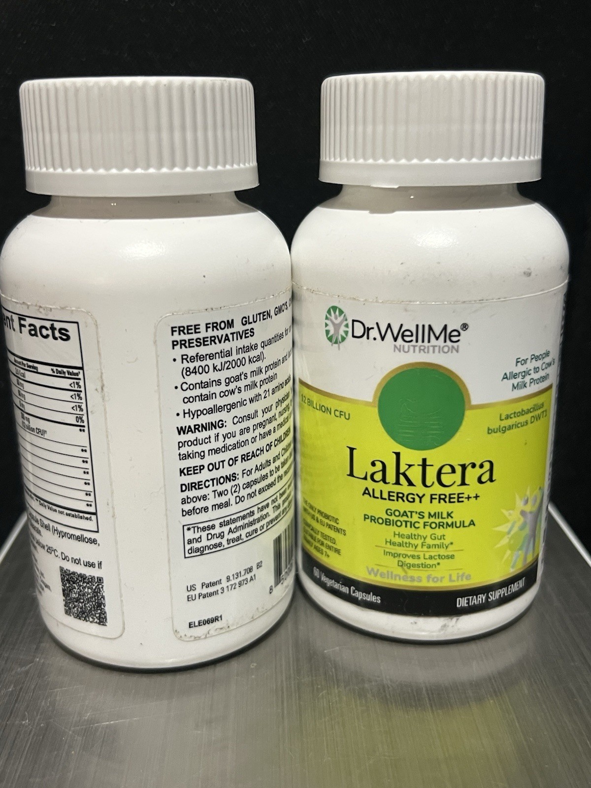 Laktera Dr Well Me Nutrition Exp09/25 Probiotic 12 Billion Cfu 60ct Two Pack B60