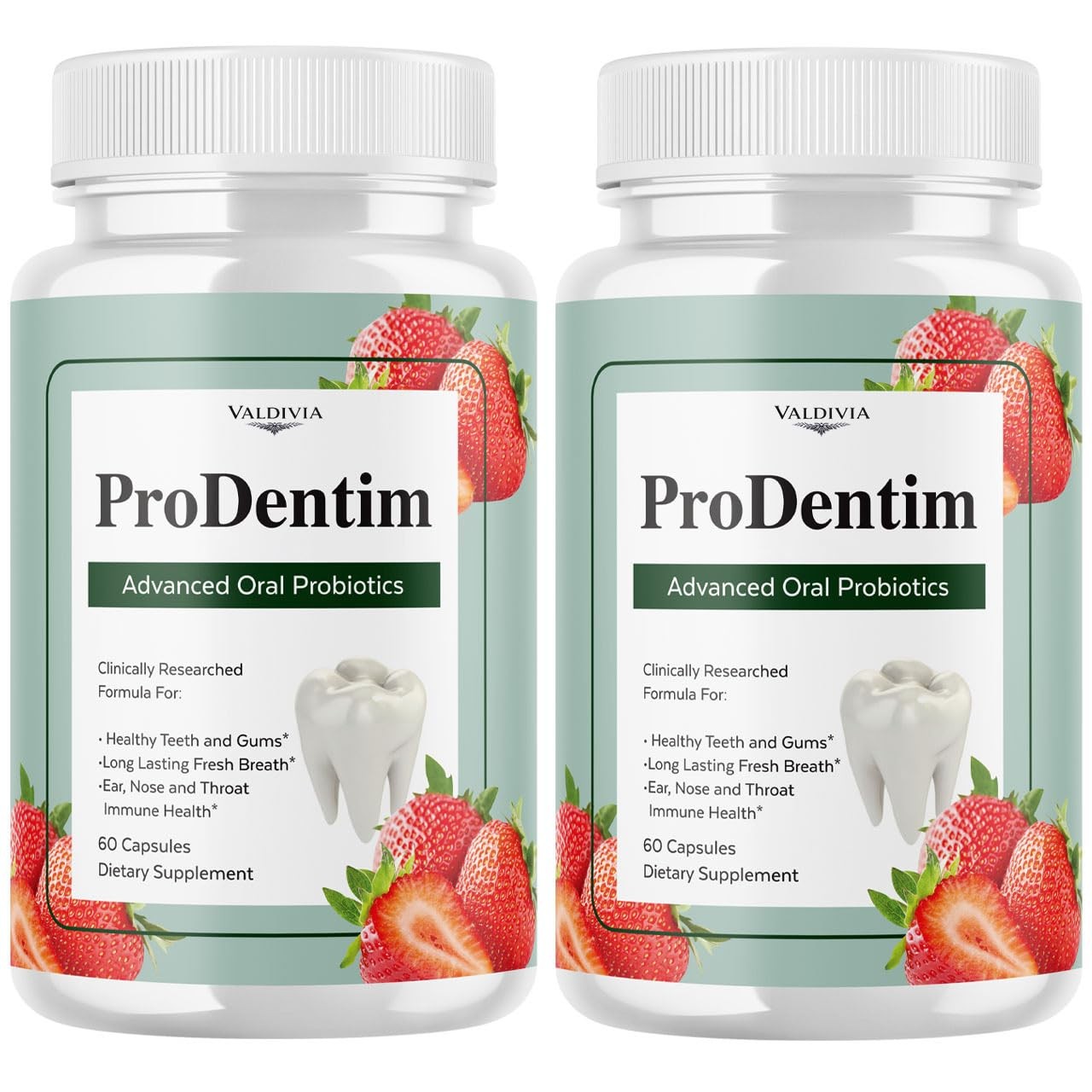ProDentim Oral Health Probiotic Supplement Capsules Gums Teeth 2 Pack 120Ct
