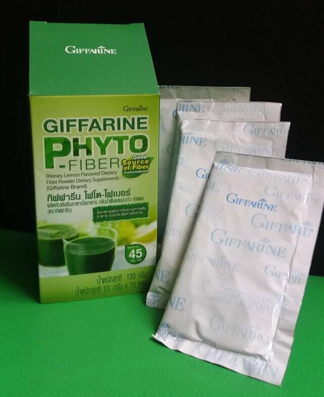 PHYTO Fiber Honey Lemon Flavored Dietary Fiber Powder 130g.(13g.x10) GIFFARINE